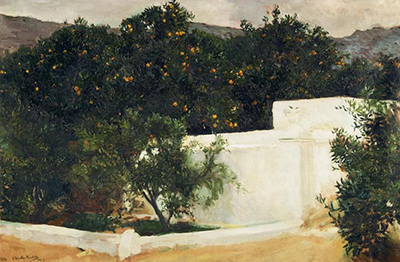 Orange Trees on the Road to Seville Joaquin Sorolla